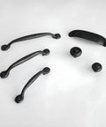 Heavy Duty Solid Metal Core Cabinet Knobs 10 Pack Black Iron One And One Quarter Inch Hardware For Cabinets And Drawers Built To Last