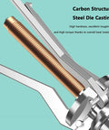 Pro Reversible Gear Puller Set Handles 2 Jaw 3 Jaw Options Internal External Bearings Smooth Heavy Steel Stops Breakage Saves Time On Tough Jobs Engine Repair Letting You Pop Parts Off Easily So You Stay Safe And Enjoy Garage Work Done Today. steel gear puller screw close-up, carbon structural die-cast steel