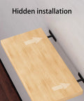 Two Pack Heavy Duty Floating Shelf Brackets Rustproof Wall Shelf Hardware Replacement Support For Wooden Shelves Easy Install Hidden Inside Wall Design