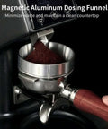 Heavy Duty 51mm Espresso Accessories Kit With Dual Head Coffee Distributor And Tamper WDT Tool And Magnetic Dosing Funnel For Even Extraction Fits 51mm Portafilters And Home Barista Machines in use