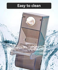 Tough As Nails No Mess Bird Cage Feeder Crack Resistant Seed Catcher in water for easy cleaning, translucent plastic for birds.