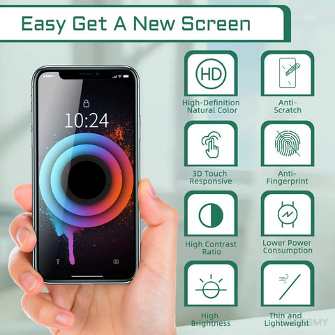 IPhone X Screen Replacement LCD 3D Touch Digitizer Full Assembly With Ear Speaker Proximity Sensor 5.8 Inch for iPhone X