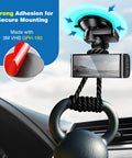 Four Pack 2.2 Inch Round Double Sided Adhesive Pads For Dash Cams And GPS Mounts, High Bond Heat Resistant Tape shown in use