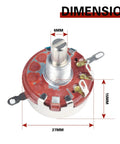 Rotary Potentiometer 4.7K Ohm 2W Linear Taper With A03 Control Knob showing dimensions 27mm x 15mm x 6mm