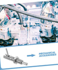 Tough As Nails Stainless Steel L Handle Spring Plunger Locking Pin beside engine components for mechanical accessories.