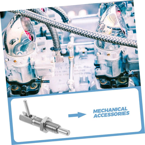Tough As Nails Stainless Steel L Handle Spring Plunger Locking Pin beside engine components for mechanical accessories.