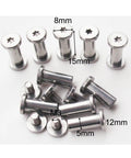 Folding Knife Bracket Bolts And Lock Shaft Rivets For DIY Knifemaking Pivot Pins And EDC Screw Fasteners Knife Handle Studs Pack Of 10 Sets