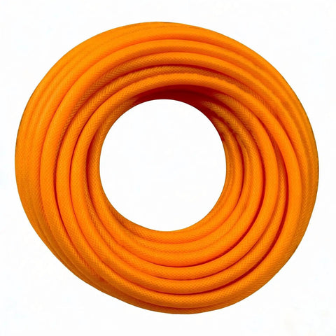 1/4 Inch By 100 Feet Hybrid Polymer Air Hose With Bend Restrictors ultra lightweight coiled design for heavy duty use.