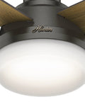 Close-up of LED light on Beefy 44 Inch Indoor Ceiling Fan With LED Light And Remote Control In Noble Bronze Finish, Quiet Operation