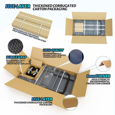 Packaging of Heavy Duty Flatbed Cart 2200 Lb Capacity Workhorse Foldable Platform Truck, with protective layers and bubble wrap.