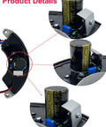 Close-up of 5 To 8kW Generator Automatic Voltage Regulator AVR For Predator Honda Champion Generac with capacitor details