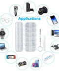 Eyeglass Repair Kit With 120 Piece Micro Screws And 4 In 1 Screwdriver Stainless Steel Precision Hardware For Most Glasses And Sunglasses Quick Fix For Home Office And Travel