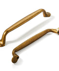 Antique Brass Cabinet Pulls 10 Pack Center To Center 5 Inch Vintage Kitchen Cabinet Handles with 6.37 Inch Length shown