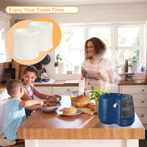 2 Pack HC888 Humidifier Filter Replacements For Honeywell HC888 HCM890 HEV320 Duracraft D88 DCM200 DH890 kitchen setting