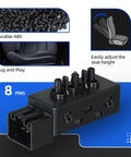 Power Seat Switch 6 Way Front Left Driver Side For Chevy Silverado Avalanche GMC Sierra Yukon Buick Allure Cadillac Replacement OE PSW87 SW5162 1S7614 12451495