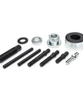 Components of Pulley Puller And Installer Set For Alternator And Power Steering Belts Pro Grade Tool Kit Built For Tough Auto Repairs