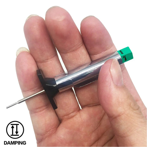 Two-Sided Color Coded Tire Tread Depth Gauge With Inch And Millimeter Calibration, Easy Read Tire Wear Gauge Reads In 32nds, Quick Diy Friendly Tool For Your Tire Health Check, Pack Of 2, held in hand