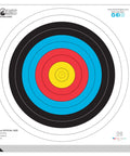 80cm Single Spot Archery Target For Indoor Outdoor Practice Durable Plastic All Weather Shooting Target For Bow And Arrow Training And Range Use Great For School Practice And Target Shooting At Home And In Clubs, showing colorful rings and measurements