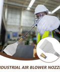 Heavy Duty Industrial Aluminum Air Blower Nozzle With 4Mm Orifice And 14 Inch Male Thread showing precision maintenance use.