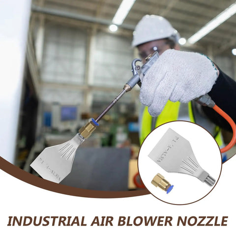 Heavy Duty Industrial Aluminum Air Blower Nozzle With 4Mm Orifice And 14 Inch Male Thread showing precision maintenance use.