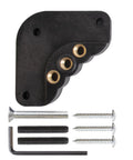 Premium Precision Router Table Insert Plate Levelers Heavy Duty Replacement Block with screws and wrench, black sturdy adjustable hardware.