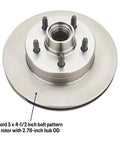 Front Disc Brake Conversion Kit For 1937 1948 Ford Cars And 1937 1947 Ford Pickups With Spindle 11 Inch Rotors GM Style Calipers Semi Metallic Pads For Quick Install showing 5x4.5 bolt pattern rotor