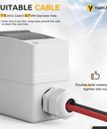 63 Amp Solar Panel Disconnect Switch And Two Pole Circuit Breaker For DC And AC Up To 500V With PV Connector close-up view