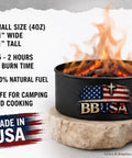 Campfire In A Can Portable Mini Fire Pit For Marshmallows And Smores Made In USA Trail Ready For Hiking Backpacking Camping And Emergencies Compact One Pack With A 1.5 To 2 Hour Burn Time Lightweight Four Ounces