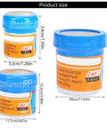 Professional Solder Paste For Electronics Pros And Diyers 183C Melting Point High Viscosity, three container sizes for PCB.