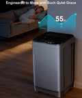 Portable Washing Machine 2 In 1 Compact Washer Built In Drain Pump 1.7 Cu Ft Self Cleaning Water Recycle Design in cozy living space