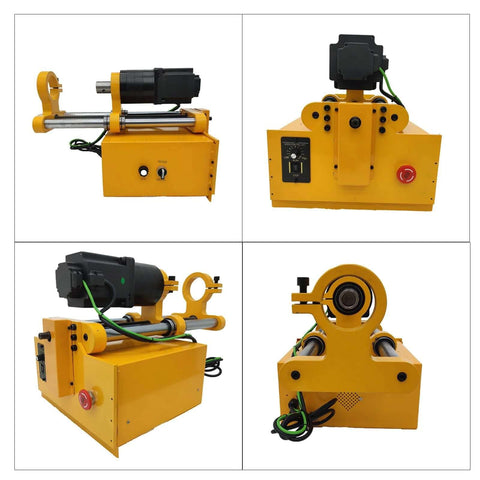 INTBUYING 110V portable line boring machine with 4.9ft boring bar and motor, yellow