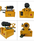 EQCOTWEA 110V portable line boring machine with 4.9 ft alloy boring bar; yellow industrial repair equipment