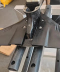 Close-up of Two Pack Marine Grade Stabilizing Fins For Outboard Motors Up To 150HP Boost Speed Balance And Stability With External Hydrofoil.