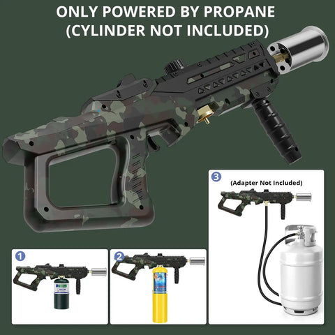 Beast Mode Propane Culinary Torch Gun With Adjustable Flame For Searing Steak, Grilling, Campfire Starts And Welding Prep