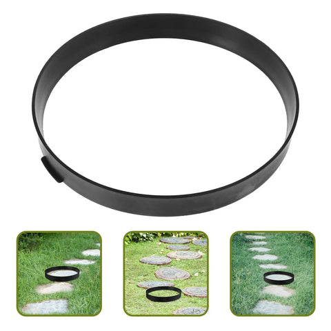Round Stepping Stone Mold For Concrete Pathways Reusable Plastic Paver Forms DIY Garden Walkway Maker Heavy Duty Lawn Path Molds