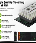 High quality seedling heat mat with 60 Cell Self Watering Seed Starter Tray With Grow Light And Heat Mat for better plant growth.