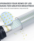 Four rows of LED beads in aluminum tube of Explosion Proof LED Work Light For CNC Machines And Workshops, 110-220V