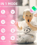 Non Contact Infrared Forehead Thermometer For Adults Kids And Baby 3 In 1 No Touch Digital Fever Temperature Gun 8 mode