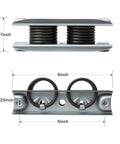 Heavy Duty Rocker Recliner Spring Replacement Set Of Two Top Mount Platform Steel For Furniture Repair With Tough As Nails Build And Killer Bounce Resistance, 6x5x1.97in size.