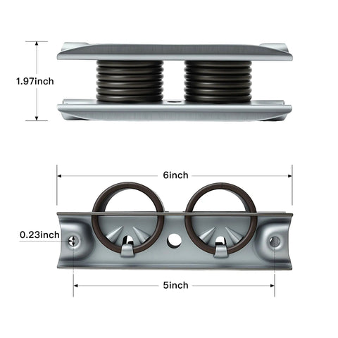 Heavy Duty Rocker Recliner Spring Replacement Set Of Two Top Mount Platform Steel For Furniture Repair With Tough As Nails Build And Killer Bounce Resistance, 6x5x1.97in size.