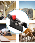 Adjustable Drill Guide Kit For Woodworking With Precision Hole Drilling Durable Plastic Construction Automatic Alignment 3 To 12mm Range Ideal For DIYers And Pros Ready To Tackle Any Project.