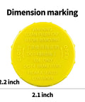 Yellow Brake Fluid Reservoir Cap For Subaru Crosstrek Forester Impreza WRX STI Legacy Outback Master Cylinder Cap Replacement, dimensions 2.2 x 2.1 inches.
