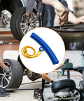 Universal 5 Piece Car Tire Mounting Guards Wheel Rim Edge Protectors Anti Scratch Dings Kit For Trucks Suvs Sedans, blue tire mount tool.