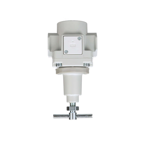 Top view of SAR400T-N04BG 1/2 Inch NPT Compressed Air Regulator with T Handle, Gauge and Bracket, Relieving Knob Control