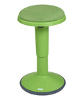 Sitwell Wobble Stool With Cushion Adjustable Height Active Seating For Movement Perfect For Class Or Home Grassy Green
