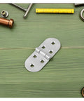 Stainless Steel Flush Piano Hinge Set Folding Pivot Hinges for Desks Cabinets Wood Projects Flat Surface Durable Hardware