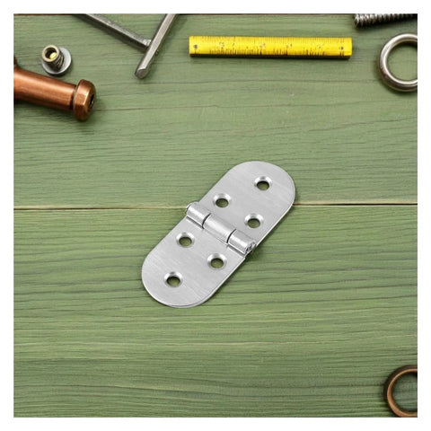 Stainless Steel Flush Piano Hinge Set Folding Pivot Hinges for Desks Cabinets Wood Projects Flat Surface Durable Hardware