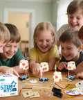 Hands On STEM Lamp Kits For Kids Ages 6 To 12, 6 Pack Bulk Science Craft Projects To Build Wooden Electric Table Lamps, Learn Circuits And Basic Electronics, Ideal For Classrooms Or Home Learning, Batteries Not Included kids build tabletop lamps in class