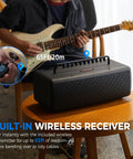 40W Desktop Amp For Acoustic Electric Bass And Mic With 52 Amp Models And 49 FX with built-in wireless receiver
