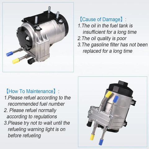 Image of Fuel Pump Assembly for Ford F-Series Super Duty 6.0L Power Stroke Diesel Replacement 6C3Z-9G282-C PFB-101 with maintenance tips.